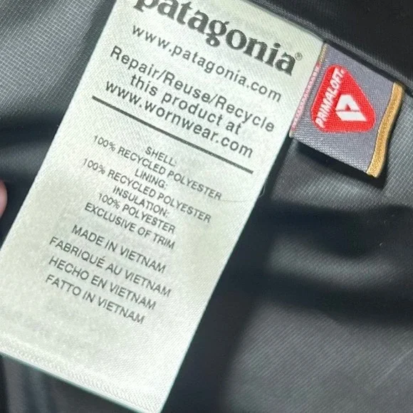 Patagonia Women Small Nano Puff Vest Black Insulated Quilted Full Zip Jacket - Picture 5 of 6